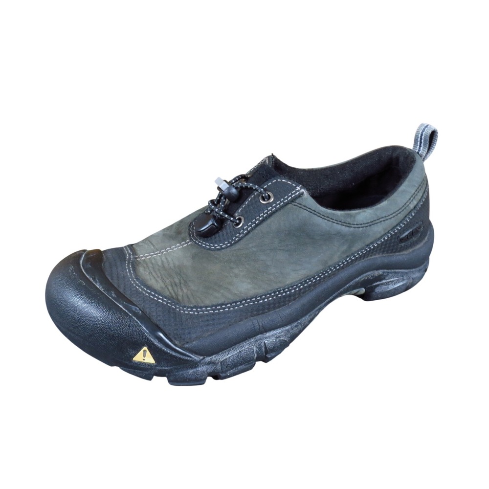 Keen Presidio Women Size 9 Hiking Walking Shoes Gray Black Nubuck Low Top